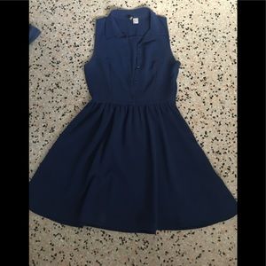 Blue H&M collared dress